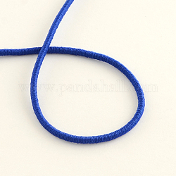 Corda elastico, con fibre esterno e gomma all'interno, indaco, 2mm, circa 109.36 iarde (100 m)/fascio