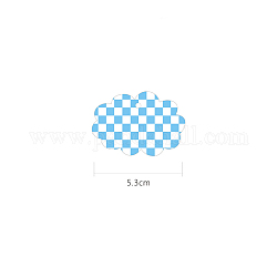Акриловые диски большие подвески, акриловые заготовки, облако с сеткой, глубокое синее небо, 53 мм