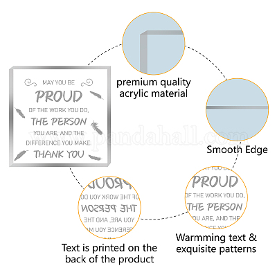 Wholesale CREATCABIN Acrylic Inspirational Quotes Gifts Teaching Is A Work  of Heart Office Desk Decor Square Paperweight Thank You Gifts for Teachers  Women Men Friends Birthday Thanksgiving Christmas 4 x 4 Inch 