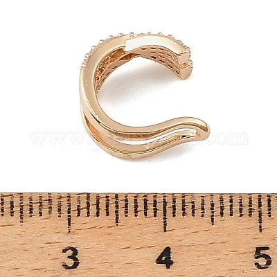 Manschettenringe aus Messing mit Strassen&nbsp;RB-Z001-03G-1