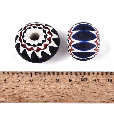 Handgefertigte Millefiori-Glas-Unterlegscheibe-Perlen&nbsp;LA-N002-36A-1