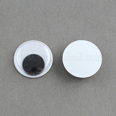 Wholesale PandaHall 300pcs Black Buttons For Crafts Eyes 