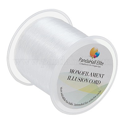 Wholesale PH PandaHall 142 Yards 0.2mm Clear Fishing Line Invisible Nylon Thread  Jewelry String Wire Cord String for Craft Jewelry Bracelet Making Craft  String 
