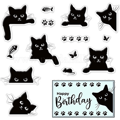 Wholesale CRASPIRE Cat Clear Stamps for Card Making Decoration