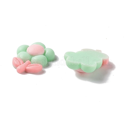 Cabochons de résine peints&nbsp;RESI-G031-15-1