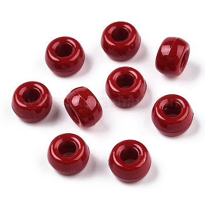 Perle di plastica opache&nbsp;KY-T025-01-F09-1