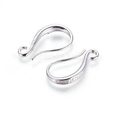 Ganci di orecchini in ottone&nbsp;KK-G365-17P-1