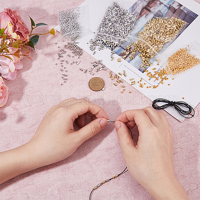 DIY-Set zur Herstellung von Armbändern aus geflochtenen Kunststoffperlen&nbsp;DIY-DC0003-08-1