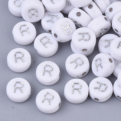 Perline acrilico placcato&nbsp;PACR-R243-04R-1