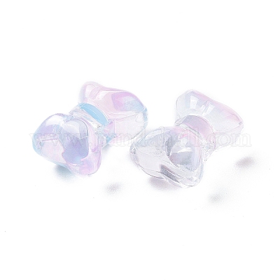 Perles de verre peintes par pulvérisation transparent&nbsp;GLAA-I050-11K-1