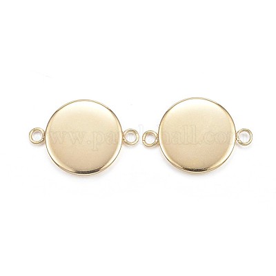Ionenplattierung (IP) 304 Edelstahl Cabochon-Anschlussfassungen&nbsp;STAS-G127-14-12mm-G-1