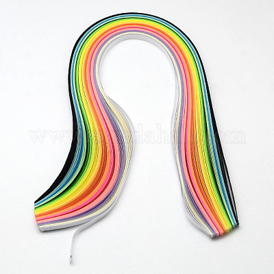 Paper Quilling Strips Set 21 Inches Quilling Strips 26 Colors 1040 Quilling Paper Strips 3/5/ 7/10 mm 4 Packs 