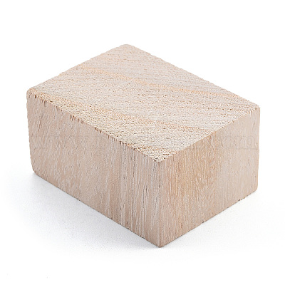 Unfertiger Naturholzblock&nbsp;WOOD-T031-02-1