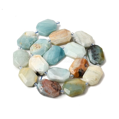 Chapelets de perles en amazonite naturelle&nbsp;G-J373-24G-1