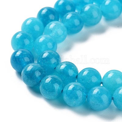 Gefärbte natürliche malaysia jade perlen stränge&nbsp;G-G021-02B-02-1