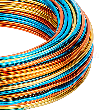 BENECREAT Multicolor Jewelry Craft Aluminum Wire (12 Gauge/2mm AW-BC0006-2mm-A-13-1