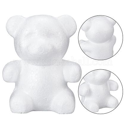 ジュエリーメイキング用発泡スチロールをモデリングするgorgecraft Diyデコレーションクラフト クマとハート ホワイト 7個 セットを購入 Pandahall Selected