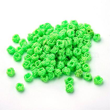Polyester Weave Beads WOVE-N002-62-1