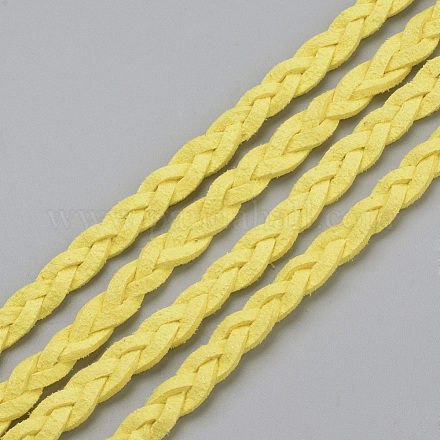 Cordón trenzado de imitación de gamuza X-LW-Q008-2.7mm-1063-1