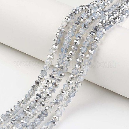 Chapelets de perles en verre électroplaqué EGLA-A034-J6mm-M05-1