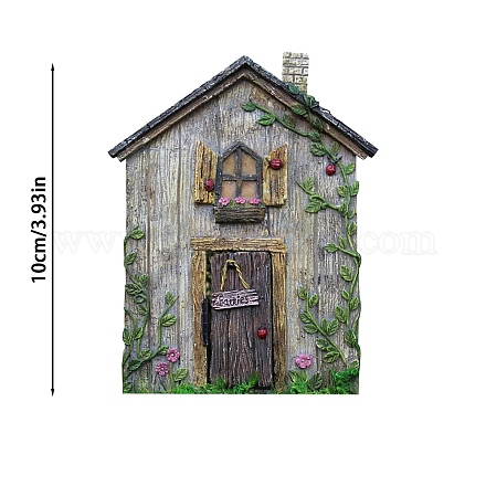 Миниатюрная деревянная садовая дверь MIMO-PW0001-172M-1