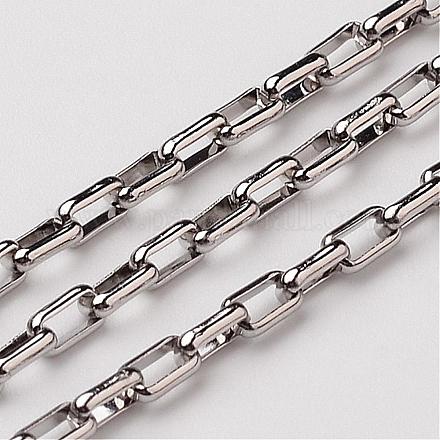 304 Stainless Steel Box Chains CHS-K001-03-1