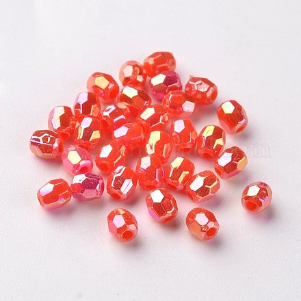 AB Color Plated Eco-Friendly Poly Styrene Acrylic Beads TACR-L003-06-1