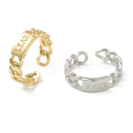 Brass Cuff Rings RJEW-L100-016-1