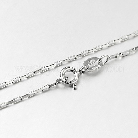 Moda collares de cadena de plata esterlina STER-M050-B-11-1