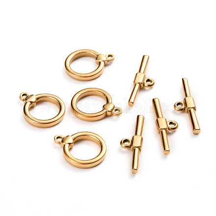 Ion Plating(IP) 304 Stainless Steel Toggle Clasps STAS-D142-04A-G-1