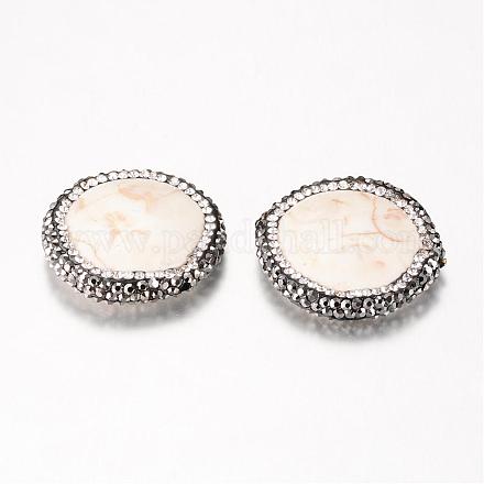(vente de stock pour les fêtes)perles de magnésite naturelle G-Q472-10-1