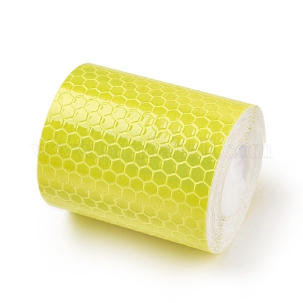Marca de seguridad impermeable cinta reflectante película reflectante de celosía de color cristal DIY-WH0083-03E-1