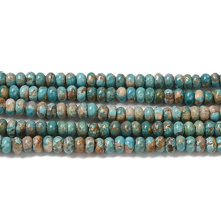 Fili di perline turchese naturale G-P506-03C-02-1