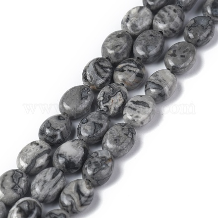 Chapelets de perles en pierre de carte/pierre picasso/picasso jasper naturelles  G-Z006-A27-1