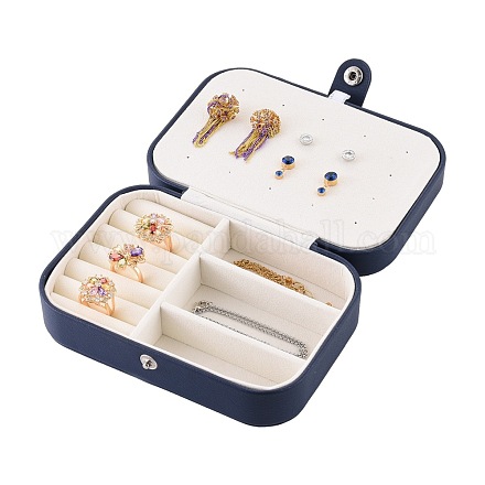 PU boîtes à bijoux en cuir LBOX-I001-02A-1