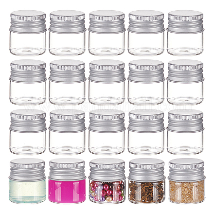BENECREAT 20 Pack 10ml/0.34oz Glass Empty Cosmetic Containers CON-WH0084-41A-1