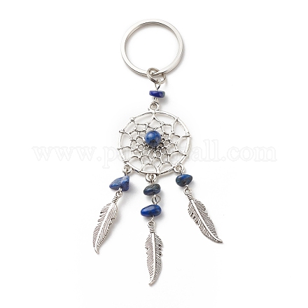 Porte-clés lapis lazuli naturel KEYC-JKC00346-05-1