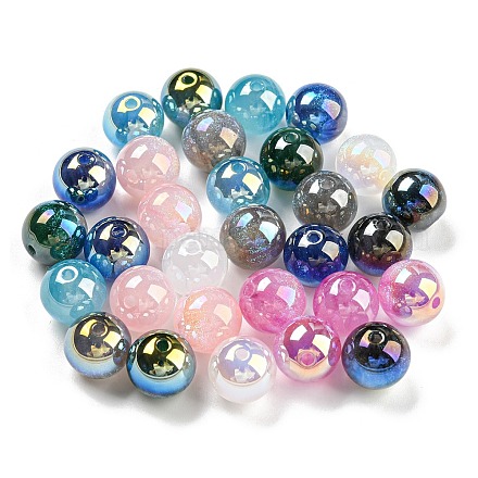 Iridescent Acrylic Beads MACR-F078-08-1