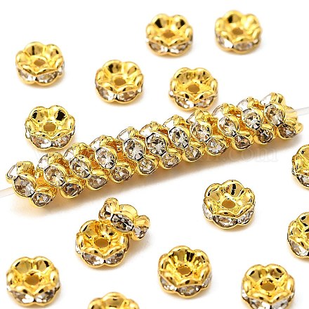 Messing Strass Zwischen perlen RB-A014-L5mm-01G-NF-1
