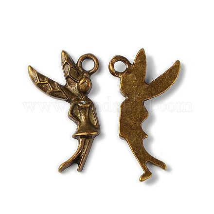 20PCS Antique Bronze Fairy Tibetan Style Alloy Pendants X-TIBEP-QA218-AB-FF-1