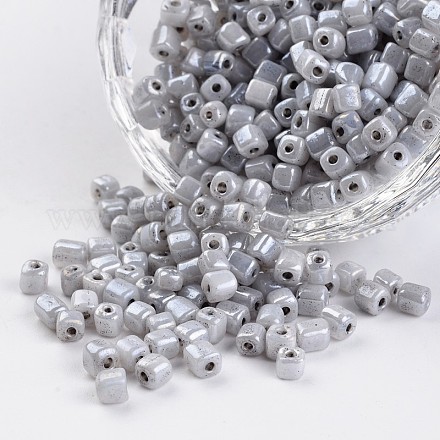 6/0 cube de perles de rocaille ceylon verre trou rond SEED-I002-F149-1