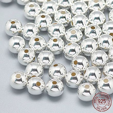 925 Sterling Silber Perlen STER-T002-236S-7mm-1