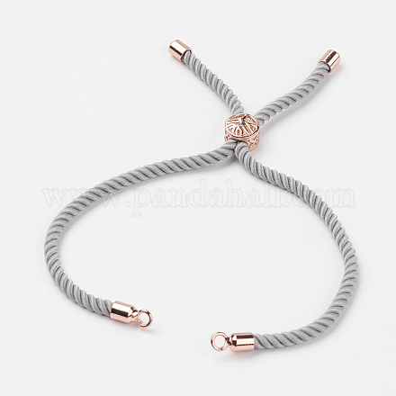 Nylon Twisted Cord Bracelet Making MAK-K006-01RG-1