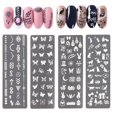 Stainless Steel Nail Art Stamping Plates MRMJ-R082-065-1