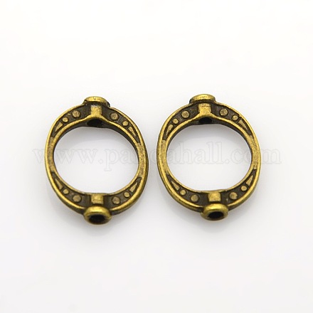 Alliage de style tibétain cadre de perles ovales PALLOY-J415-80AB-NF-1