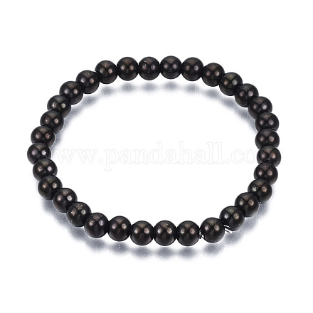 201 bracelet extensible en perles rondes en acier inoxydable pour homme femme BJEW-N017-163B-03-1