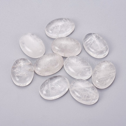 Cabochons en cristal de quartz naturel G-I219-07B-1