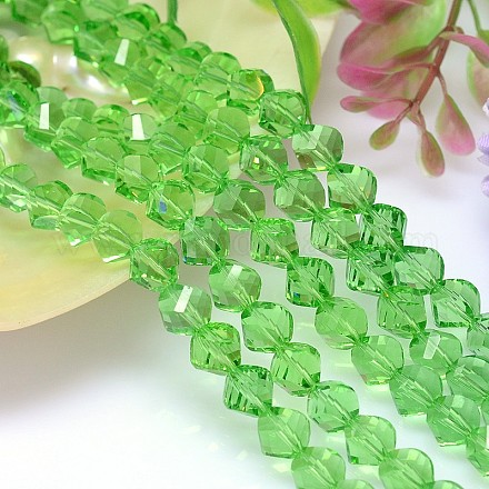 Faceted Polyhedron Imitation Austrian Crystal Bead Strands G-M183-10mm-16A-1