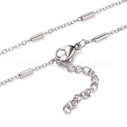 304 Stainless Steel Cable Chain Necklaces NJEW-JN03169-02-1
