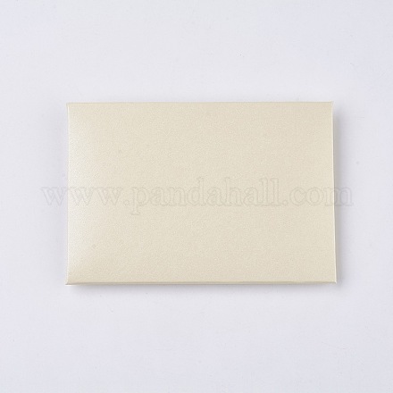 レトロカラーパールブランクミニペーパー封筒  結婚式の招待状の封筒  DIYギフト用封筒  ハート  シャンパンイエロー  7.2x10.5cm DIY-WH0041-A06-1